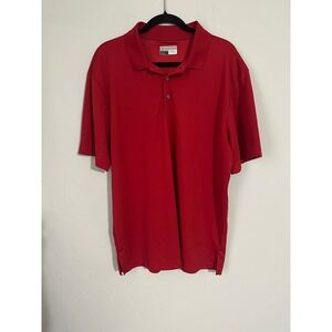 PGA Tour Airflux Red Golf Polo Shirt Men's LG‎